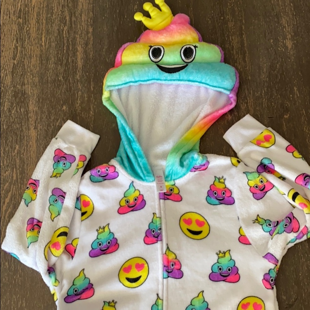 Poop emoji onesie
